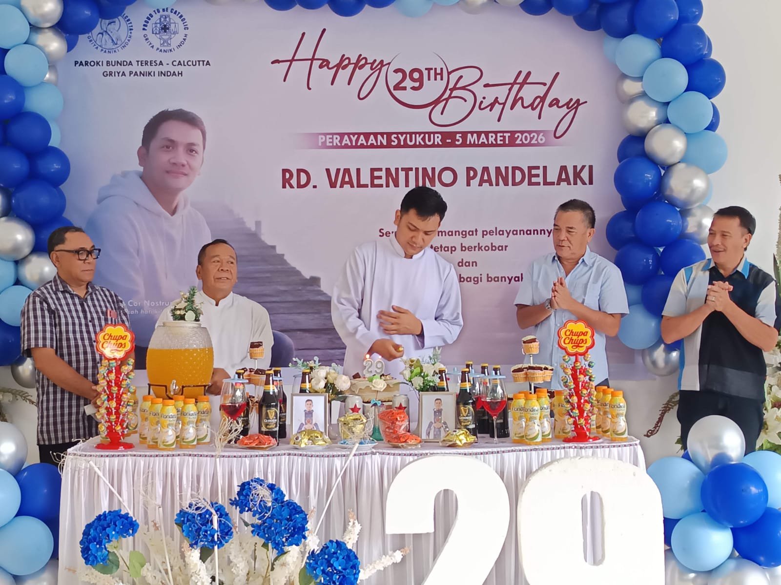 “Bukankah Hati Kita Berkobar-kobar”: Semangat Pelayanan Warnai Ulang Tahun ke-29 Pastor Valentino Pandelaki Pr